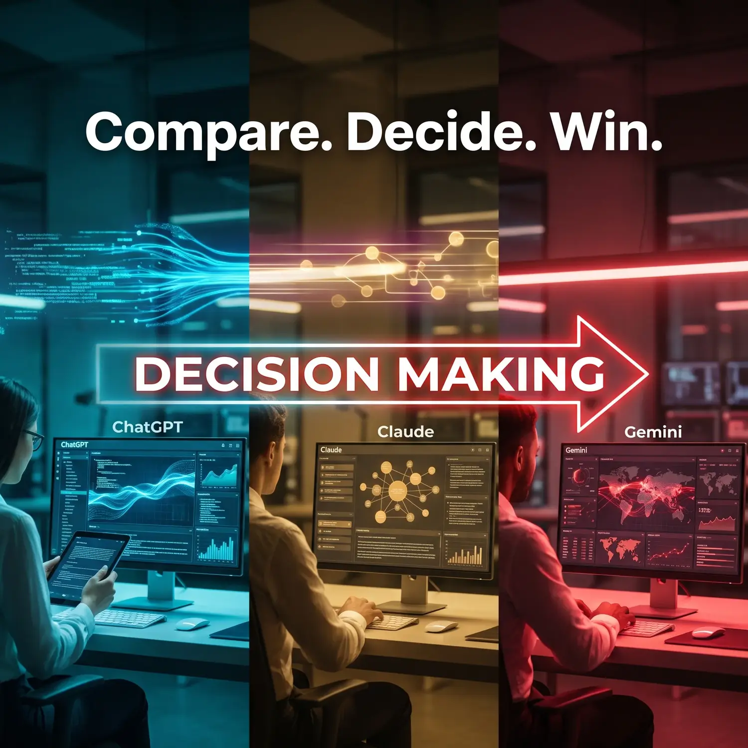 Compare ChatGPT, Claude & Gemini Answers for Bulletproof Decision Making